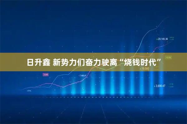 日升鑫 新势力们奋力驶离“烧钱时代”