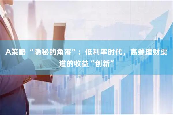 A策略 “隐秘的角落”：低利率时代，高端理财渠道的收益“创新”